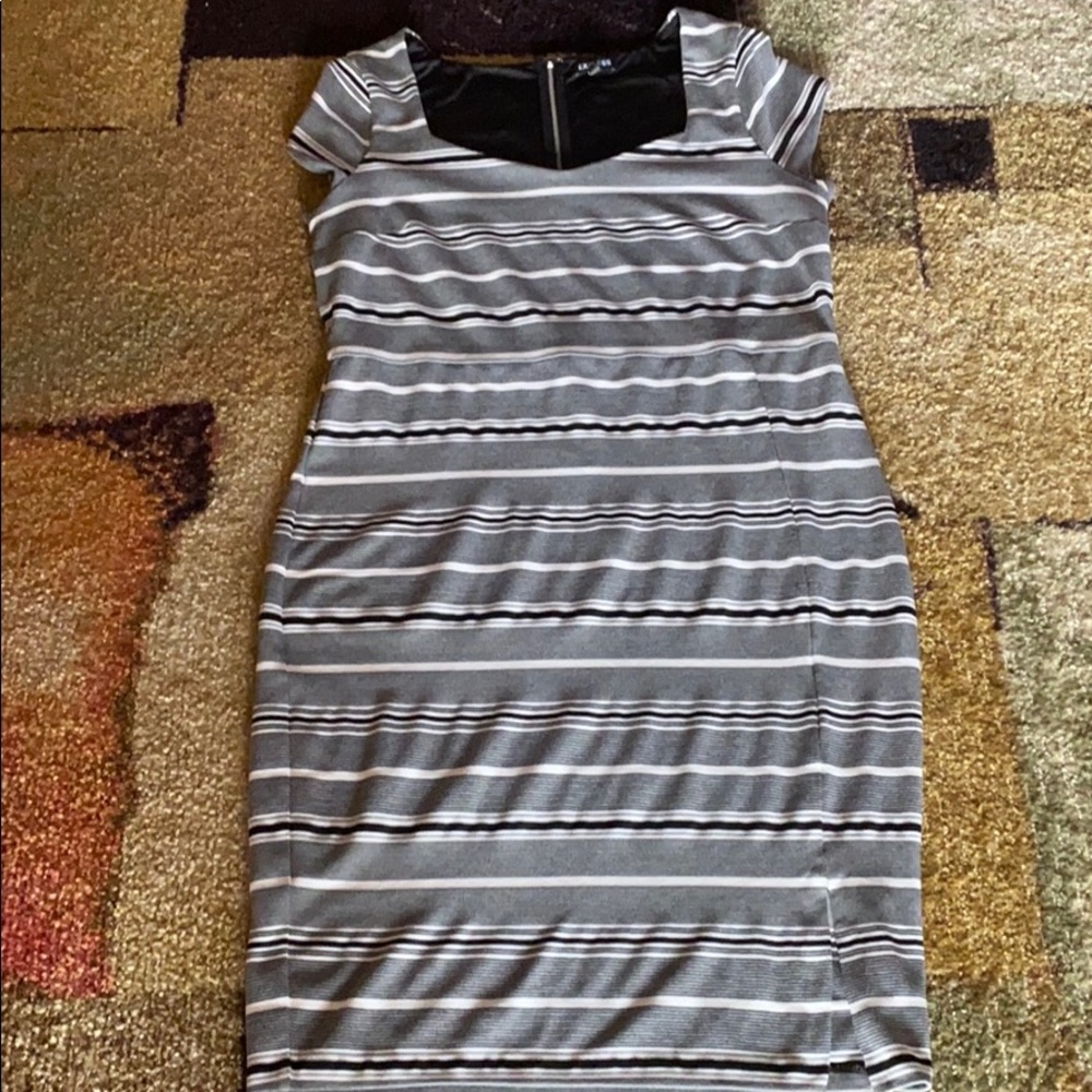 Express Black and White Dress